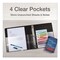 Cardinal Premier Easy Open 1-1/2 in. Capacity 11 in. x 8-1/2 in. 3 Ring ClearVue Locking Slant-D Ring Binder - Black